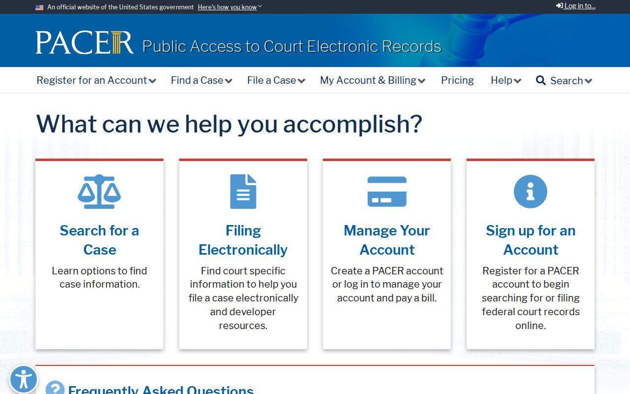 Federal docket and case locator for Love County arrest records